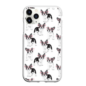 Чехол для iPhone 11 Pro матовый с принтом Французские бульдоги в очках в Белгороде, Силикон |  | black | breed | cool | cute | dog | french bulldog | pink | puppy | white | белый | мило | очки | пёс | порода | прикольный | псина | розовый | собака | французский бульдог | черный | щенок