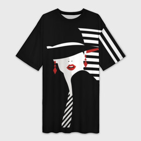 Платье-футболка 3D с принтом Fashion в Белгороде,  |  | abstraction | black | clothes | ear | face | fashion | girl | gray | hat | makeup | motto | red | slogan | stripes | style | tie | white | woman | young | абстракция | белый | галстук | девиз | девушка | женщина | красный | лицо | макияж | мода | молодая 