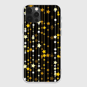 Чехол для iPhone 12 Pro Max с принтом Звёздочки в Белгороде, Силикон |  | abstraction | art | black | bright | decor | decoration | line | shine | star | thread | white | yellow | абстракция | арт | белый | блеск | декор | желтый | звезда | линия | нить | сияние | украшение | черный | ярко