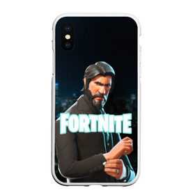 Чехол для iPhone XS Max матовый с принтом Fortnite The Reaper в Белгороде, Силикон | Область печати: задняя сторона чехла, без боковых панелей | 2019 | armor | armour | cybersport | esport | fortnite | game | john wick | llama | logo | броня | джон уик | игра | киберспорт | лама | симулятор строительства | строительство | фортнайт | черный