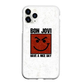 Чехол для iPhone 11 Pro Max матовый с принтом Have a nice day в Белгороде, Силикон |  | bon jovi | альбом | арена | бон | бон джови | глэм | группа | джови | джон | метал | музыка | надпись | песни | поп | попрок | рок | рокер | смайл | солист | софт | стена | хард | хеви | хевиметал