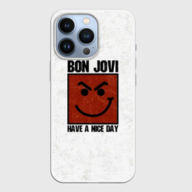 Чехол для iPhone 13 Pro с принтом Have a nice day в Белгороде,  |  | bon jovi | альбом | арена | бон | бон джови | глэм | группа | джови | джон | метал | музыка | надпись | песни | поп | попрок | рок | рокер | смайл | солист | софт | стена | хард | хеви | хевиметал