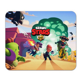 Коврик для мышки прямоугольный с принтом BRAWL STARS в Белгороде, натуральный каучук | размер 230 х 185 мм; запечатка лицевой стороны | Тематика изображения на принте: brawl | bull | colt | crow | el primo | game | games | leon | moba | online | penny | poco | shelly | spike | star | stars | wanted | брав | бравл | браво | звезда | звезды | игра | игры | лого | моба | онлайн | старс