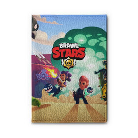 Обложка для автодокументов с принтом BRAWL STARS в Белгороде, натуральная кожа |  размер 19,9*13 см; внутри 4 больших “конверта” для документов и один маленький отдел — туда идеально встанут права | brawl | bull | colt | crow | el primo | game | games | leon | moba | online | penny | poco | shelly | spike | star | stars | wanted | брав | бравл | браво | звезда | звезды | игра | игры | лого | моба | онлайн | старс