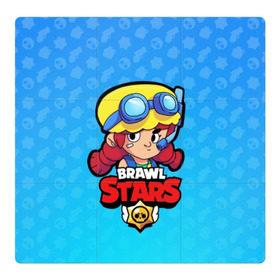 Магнитный плакат 3Х3 с принтом Jessie - BRAWL STARS в Белгороде, Полимерный материал с магнитным слоем | 9 деталей размером 9*9 см | brawl | bull | colt | crow | el primo | game | games | jessie | leon | moba | online | penny | poco | shelly | spike | star | stars | wanted | брав | бравл | браво | звезда | звезды | игра | игры | лого | моба | онлайн | старс