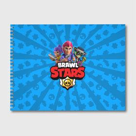 Альбом для рисования с принтом BRAWL STARS в Белгороде, 100% бумага
 | матовая бумага, плотность 200 мг. | android | brawl stars | bull | colt | games | mobile game | stars | берли | бо | брок | ворон | джесси | динамайк | дэррил | игры | кольт | леон | мобильные игры | мортис | нита | пайпер | пенни | поко | пэм | рикошет | спайк | тара | фрэн