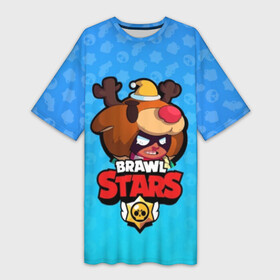 Платье-футболка 3D с принтом Nita   BRAWL STARS в Белгороде,  |  | brawl | bull | colt | crow | el primo | game | games | leon | moba | nita | online | penny | poco | shelly | spike | star | stars | wanted | брав | бравл | браво | звезда | звезды | игра | игры | онлайн | старс