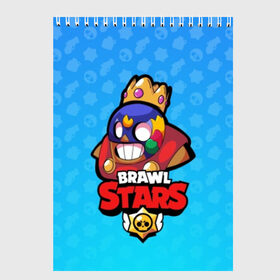 Скетчбук с принтом El Primo - BRAWL STARS в Белгороде, 100% бумага
 | 48 листов, плотность листов — 100 г/м2, плотность картонной обложки — 250 г/м2. Листы скреплены сверху удобной пружинной спиралью | brawl | bull | colt | crow | el primo | game | games | leon | moba | online | penny | poco | shelly | spike | star | stars | wanted | брав | бравл | браво | звезда | звезды | игра | игры | лого | моба | онлайн | старс