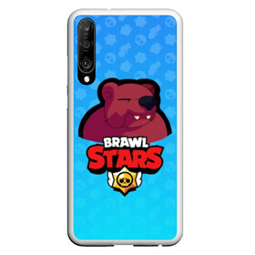 Чехол для Honor P30 с принтом Bear - BRAWL STARS в Белгороде, Силикон | Область печати: задняя сторона чехла, без боковых панелей | Тематика изображения на принте: bear | brawl | bull | colt | crow | el primo | game | games | leon | moba | online | penny | poco | shelly | spike | star | stars | wanted | брав | бравл | браво | звезда | звезды | игра | игры | моба | онлайн | старс