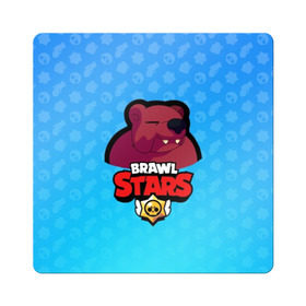 Магнит виниловый Квадрат с принтом Bear - BRAWL STARS в Белгороде, полимерный материал с магнитным слоем | размер 9*9 см, закругленные углы | Тематика изображения на принте: bear | brawl | bull | colt | crow | el primo | game | games | leon | moba | online | penny | poco | shelly | spike | star | stars | wanted | брав | бравл | браво | звезда | звезды | игра | игры | моба | онлайн | старс