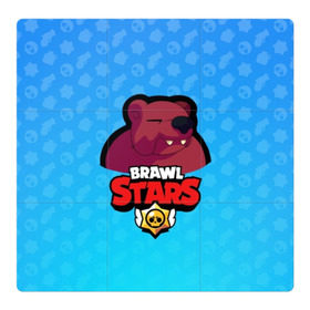 Магнитный плакат 3Х3 с принтом Bear - BRAWL STARS в Белгороде, Полимерный материал с магнитным слоем | 9 деталей размером 9*9 см | Тематика изображения на принте: bear | brawl | bull | colt | crow | el primo | game | games | leon | moba | online | penny | poco | shelly | spike | star | stars | wanted | брав | бравл | браво | звезда | звезды | игра | игры | моба | онлайн | старс