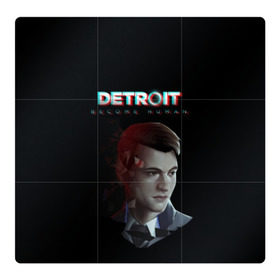 Магнитный плакат 3Х3 с принтом Detroit: Become Human. в Белгороде, Полимерный материал с магнитным слоем | 9 деталей размером 9*9 см | become human | connor | dbh | dbhpk19 | detroit | detroit city | glitch | абстракция | геометрия | детройт | игра | коннор | надпись | стать человеком | текстура | треугольник | треугольники