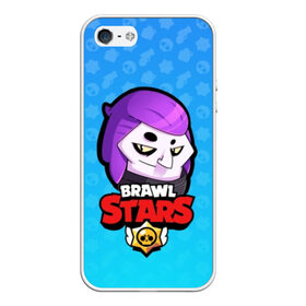 Чехол для iPhone 5/5S матовый с принтом Mortis - BRAWL STARS в Белгороде, Силикон | Область печати: задняя сторона чехла, без боковых панелей | brawl | bull | colt | crow | el primo | game | games | leon | moba | mortis | online | penny | poco | shelly | spike | star | stars | wanted | брав | бравл | браво | звезда | звезды | игра | игры | моба | онлайн | старс