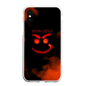 Чехол для iPhone XS Max матовый с принтом Bon Jovi в Белгороде, Силикон | Область печати: задняя сторона чехла, без боковых панелей | Тематика изображения на принте: bon jovi | альбом | арена | бон | бон джови | глэм | группа | джови | джон | метал | музыка | надпись | песни | поп | попрок | рок | рокер | смайл | солист | софт | стена | хард | хеви | хевиметал