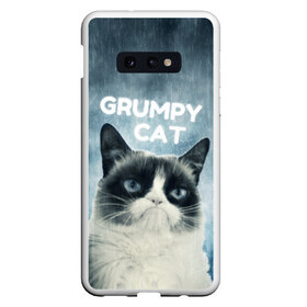 Чехол для Samsung S10E с принтом Grumpy Cat в Белгороде, Силикон | Область печати: задняя сторона чехла, без боковых панелей | кот | котики | коты | мем | мемы | сердитый кот