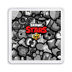 Магнит 55*55 с принтом BRAWL STARS в Белгороде, Пластик | Размер: 65*65 мм; Размер печати: 55*55 мм | brawl | bull | colt | crow | el primo | game | games | leon | moba | online | penny | poco | shelly | spike | star | stars | wanted | брав | бравл | браво | звезда | звезды | игра | игры | лого | моба | онлайн | старс