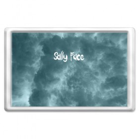 Магнит 45*70 с принтом Clouds в Белгороде, Пластик | Размер: 78*52 мм; Размер печати: 70*45 | sally face | маска | сали | салли | салли кромсалли | фейс | фишер