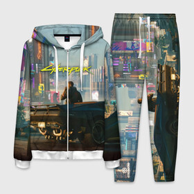 Мужской костюм 3D с принтом CYBERPUNK 2077 в Белгороде, 100% полиэстер | Манжеты и пояс оформлены тканевой резинкой, двухслойный капюшон со шнурком для регулировки, карманы спереди | 2019 | cd project red | cyberpunk 2077 | future | hack | night city | samurai | sci fi | андроиды | безумие | будущее | киберпанк 2077 | логотип | роботы | самураи | фантастика | цифры