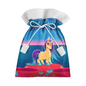 Подарочный 3D мешок с принтом Милый единорог в Белгороде, 100% полиэстер | Размер: 29*39 см | Тематика изображения на принте: pony | грива | девочка | единорог | конь | копыта | красивая | лошадка | лошадь | милая | пони | природа закат | радуга