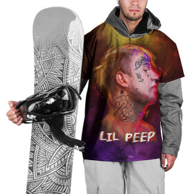 Накидка на куртку 3D с принтом Lil Peep ART в Белгороде, 100% полиэстер |  | Тематика изображения на принте: 