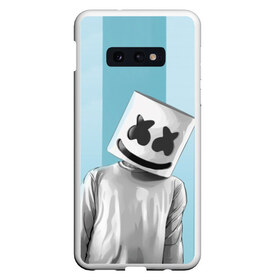 Чехол для Samsung S10E с принтом Marshmello в Белгороде, Силикон | Область печати: задняя сторона чехла, без боковых панелей | fortnite | joytime | marshmallow | marshmello | маршмелло | маршмеллоу | фортнайт