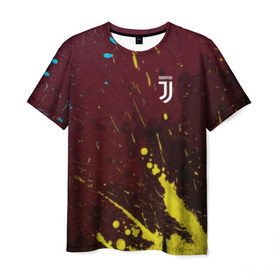 Мужская футболка 3D с принтом Juventus (Брызги Красок). в Белгороде, 100% полиэфир | прямой крой, круглый вырез горловины, длина до линии бедер | 3d | abstract | football | juventus | new | sport | абстракция | брызги красок | вектор | геометрия | лого | логотип | пятна | состав | спорт | текстура | футбол | ювентус