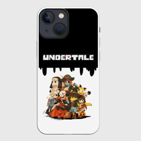 Чехол для iPhone 13 mini с принтом UNDERTALE в Белгороде,  |  | frisk | game | good jokes | sans | undertale | андертал | андертейл | асгор | дримур | дримурр | игра | игры | кости | логотип | надпись | папирус | подземелье | санс | сердечко | сердце | стрим | ториэль | ужас | флауи | фриск