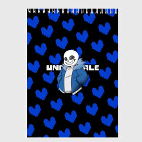 Скетчбук с принтом Undertale в Белгороде, 100% бумага
 | 48 листов, плотность листов — 100 г/м2, плотность картонной обложки — 250 г/м2. Листы скреплены сверху удобной пружинной спиралью | 3d | pattern | pixel | sans | undertale | абстракция | андертейл | без глаз | игра | надпись | паттерн | пиксель | пикселя | подземная история | сердце | текстура