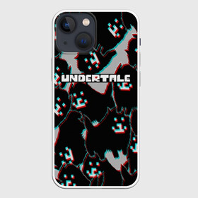 Чехол для iPhone 13 mini с принтом Undertale (Надоедливый пёс). в Белгороде,  |  | 3d | glitch | pixel | undertale | андертейл | без глаз | глитч | игра | надоедливая собака | надоедливый пес | надпись | пиксель | пикселя | подземная история | текстура