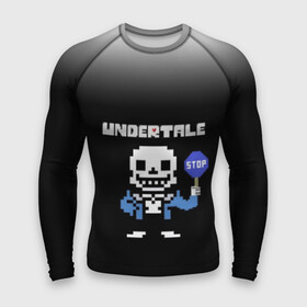 Мужской рашгард 3D с принтом Undertale STOP. в Белгороде,  |  | 3d | pixel | sans | stop | undertale | абстракция | алфавит | андертейл | буквы | геометрия | знак | игра | надпись | пиксель | пикселя | подземная история | текстура