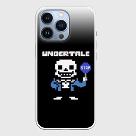 Чехол для iPhone 13 Pro с принтом Undertale STOP. в Белгороде,  |  | 3d | pixel | sans | stop | undertale | абстракция | алфавит | андертейл | буквы | геометрия | знак | игра | надпись | пиксель | пикселя | подземная история | текстура