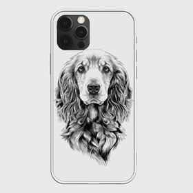 Чехол для iPhone 12 Pro Max с принтом Кокер спаниель в Белгороде, Силикон |  | animal | black | breed | cocker spaniel | cool | dog | eyes | interesting | look | muzzle | white | wool | белый | взгляд | глаза | животное | интересный | кокер спаниель | пёс | порода | прикольный | псина | собака | собакен | черный | шерсть