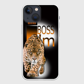 Чехол для iPhone 13 mini с принтом Я Босс Im big boss в Белгороде,  |  | big boss | кружка с леопардом
купить | купить футболку boss | купить футболку босс | подарок начальнику | стильная футболка | футболка с леопардом купить | я босс | я начальник