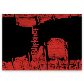 Поздравительная открытка с принтом Slipknot в Белгороде, 100% бумага | плотность бумаги 280 г/м2, матовая, на обратной стороне линовка и место для марки
 | band | corey taylor | jim root | metal | mick thomson | music | official | альтернативный | глэм | готик | гранж | метал | музыка | пост | рок | хард