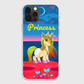 Чехол для iPhone 12 Pro Max с принтом Единорог принцессы в Белгороде, Силикон |  | Тематика изображения на принте: pony | грива | девочка | единорог | конь | копыта | красивая | лошадка | лошадь | милая | пони | природа закат | радуга
