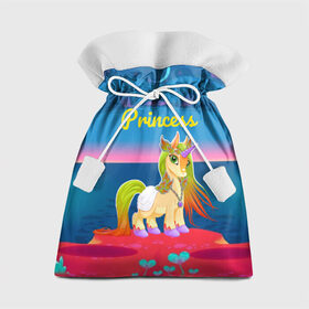 Подарочный 3D мешок с принтом Единорог принцессы в Белгороде, 100% полиэстер | Размер: 29*39 см | Тематика изображения на принте: pony | грива | девочка | единорог | конь | копыта | красивая | лошадка | лошадь | милая | пони | природа закат | радуга
