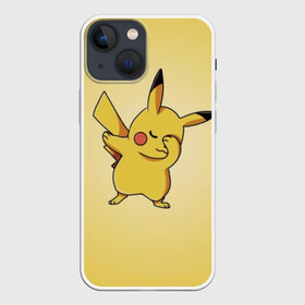 Чехол для iPhone 13 mini с принтом Pikachu Pika Pika в Белгороде,  |  | pika | pikachu | аниме | детская | детям | игры | молния | мышка | мышь | пика | пикачу | покемон | покемоны