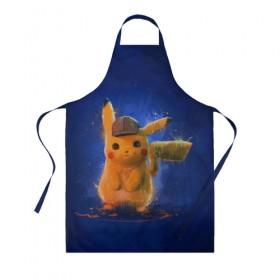 Фартук 3D с принтом Pikachu Pika Pika в Белгороде, 100% полиэстер | общий размер — 65 х 85 см, ширина нагрудника — 26 см, горловина — 53 см, длина завязок — 54 см, общий обхват в поясе — 173 см. Принт на завязках и на горловине наносится с двух сторон, на основной части фартука — только с внешней стороны | pika | pikachu | аниме | детская | детям | игры | молния | мышка | мышь | пика | пикачу | покемон | покемоны