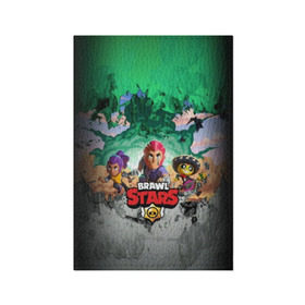 Обложка для паспорта матовая кожа с принтом Brawl Stars. в Белгороде, натуральная матовая кожа | размер 19,3 х 13,7 см; прозрачные пластиковые крепления | 3d | brawl stars | moba | абстракция | бравл старс | геометрия | жанр | игра | краска | лого | логотип | надпись | текстура