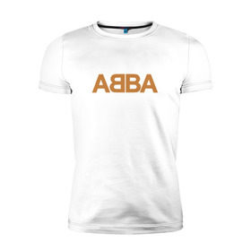 Мужская футболка премиум с принтом ABBA в Белгороде, 92% хлопок, 8% лайкра | приталенный силуэт, круглый вырез ворота, длина до линии бедра, короткий рукав | абба | агнета | анни фрид | брур | бьорн | коллектив | музыка | швеция