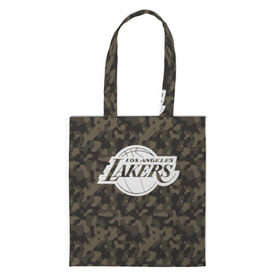 Сумка 3D повседневная с принтом Los Angeles Lakers Camo в Белгороде, 100% полиэстер | Плотность: 200 г/м2; Размер: 34×35 см; Высота лямок: 30 см | camo | lakers | los angeles lakers | nba | баскетбол | камуфляж | лос анджелес лейкерс | нба | спорт | хаки