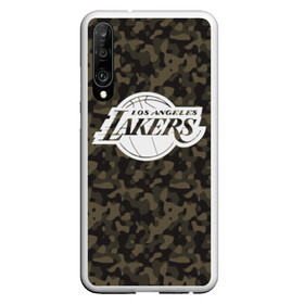 Чехол для Honor P30 с принтом Los Angeles Lakers Camo в Белгороде, Силикон | Область печати: задняя сторона чехла, без боковых панелей | camo | lakers | los angeles lakers | nba | баскетбол | камуфляж | лос анджелес лейкерс | нба | спорт | хаки