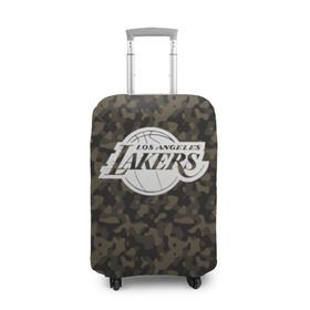 Чехол для чемодана 3D с принтом Los Angeles Lakers Camo в Белгороде, 86% полиэфир, 14% спандекс | двустороннее нанесение принта, прорези для ручек и колес | camo | lakers | los angeles lakers | nba | баскетбол | камуфляж | лос анджелес лейкерс | нба | спорт | хаки