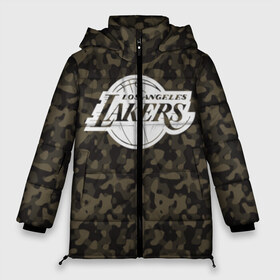 Женская зимняя куртка 3D с принтом Los Angeles Lakers Camo в Белгороде, верх — 100% полиэстер; подкладка — 100% полиэстер; утеплитель — 100% полиэстер | длина ниже бедра, силуэт Оверсайз. Есть воротник-стойка, отстегивающийся капюшон и ветрозащитная планка. 

Боковые карманы с листочкой на кнопках и внутренний карман на молнии | camo | lakers | los angeles lakers | nba | баскетбол | камуфляж | лос анджелес лейкерс | нба | спорт | хаки