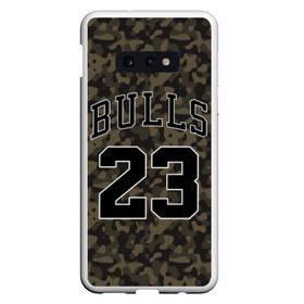 Чехол для Samsung S10E с принтом Chicago Bulls 23 Camo в Белгороде, Силикон | Область печати: задняя сторона чехла, без боковых панелей | bulls | camo | chicago | chicago bulls | nba | баскетбол | буллз | камуфляж | нба | спорт | хаки | чикаго | чикаго буллз