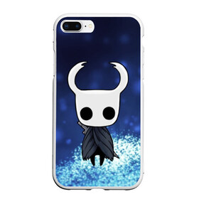 Чехол для iPhone 7Plus/8 Plus матовый с принтом Рыцарь - HOLLOW KNIGHT в Белгороде, Силикон | Область печати: задняя сторона чехла, без боковых панелей | game | games | ghosts | godmaster | hollow | hornet | knight | metroidvania | silksong | zote | гримм | зот | игра | игры | квиррел | найт | песня | полый | призраки | пустой | рыцарь | силксонг | холлоу | хорнет | шелк