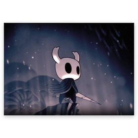 Поздравительная открытка с принтом Рыцарь - HOLLOW KNIGHT в Белгороде, 100% бумага | плотность бумаги 280 г/м2, матовая, на обратной стороне линовка и место для марки
 | Тематика изображения на принте: game | games | ghosts | godmaster | hollow | hornet | knight | metroidvania | silksong | zote | гримм | зот | игра | игры | квиррел | найт | песня | полый | призраки | пустой | рыцарь | силксонг | холлоу | хорнет | шелк