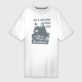 Платье-футболка хлопок с принтом Братья Блюз в Белгороде,  |  | американский. комедийный. киномюзикл