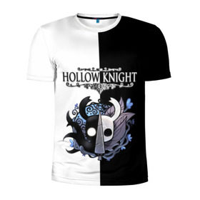 Мужская футболка 3D спортивная с принтом Hollow Knight (Black & White) в Белгороде, 100% полиэстер с улучшенными характеристиками | приталенный силуэт, круглая горловина, широкие плечи, сужается к линии бедра | game | hollow knight | hollow knight godmaster | hollow knight map | hollow knight ps4 | silksong | белый | зот могучий | игра | карта | королевство | метроидвания | полый король | приключения букашек | халлоунест | холлоу кнайт | черный