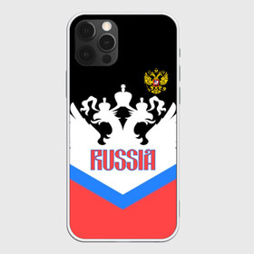 Чехол для iPhone 12 Pro Max с принтом HOCKEY RUSSIA в Белгороде, Силикон |  | Тематика изображения на принте: hockey | russia | sport | герб | надписи | россия | сборная хоккея | символика | спорт | спортсмен | триколор | форма | хоккей | чемпионат | я русский